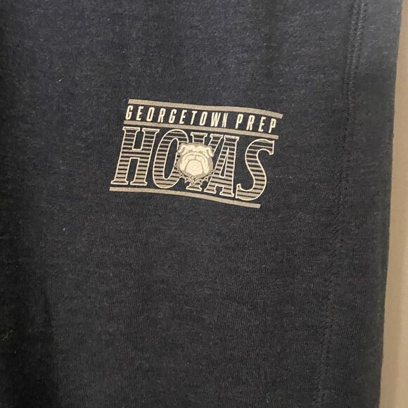 Georgetown Hoyas Prep Sweatpants Size Large Joggers Navy Blue Vintage Sweats - Picture 4 of 11